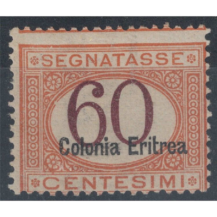 ERITREA 1926 Segnatasse 60c arancio e bruno MH*