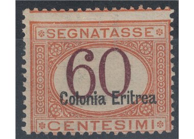 ERITREA 1926 60c orange and brown postmark MH*