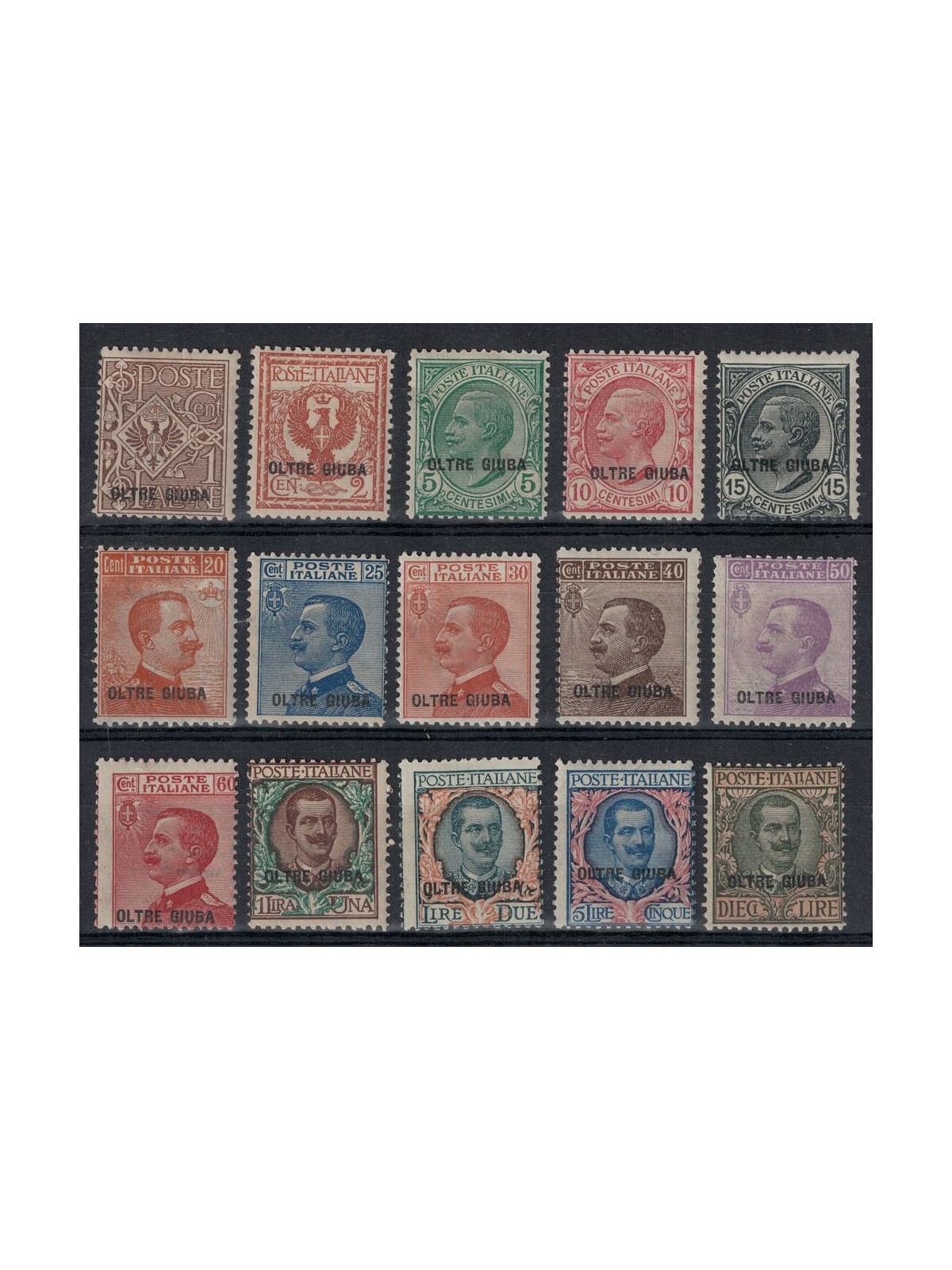 OLTRE GIUBA 1925 Serie ordinaria 15v MH*