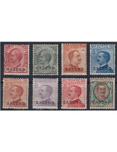 SASENO 1923 Ordinary series 8v MH*