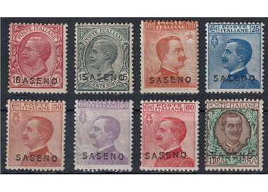 SASENO 1923 Serie ordinaria 8v MH*