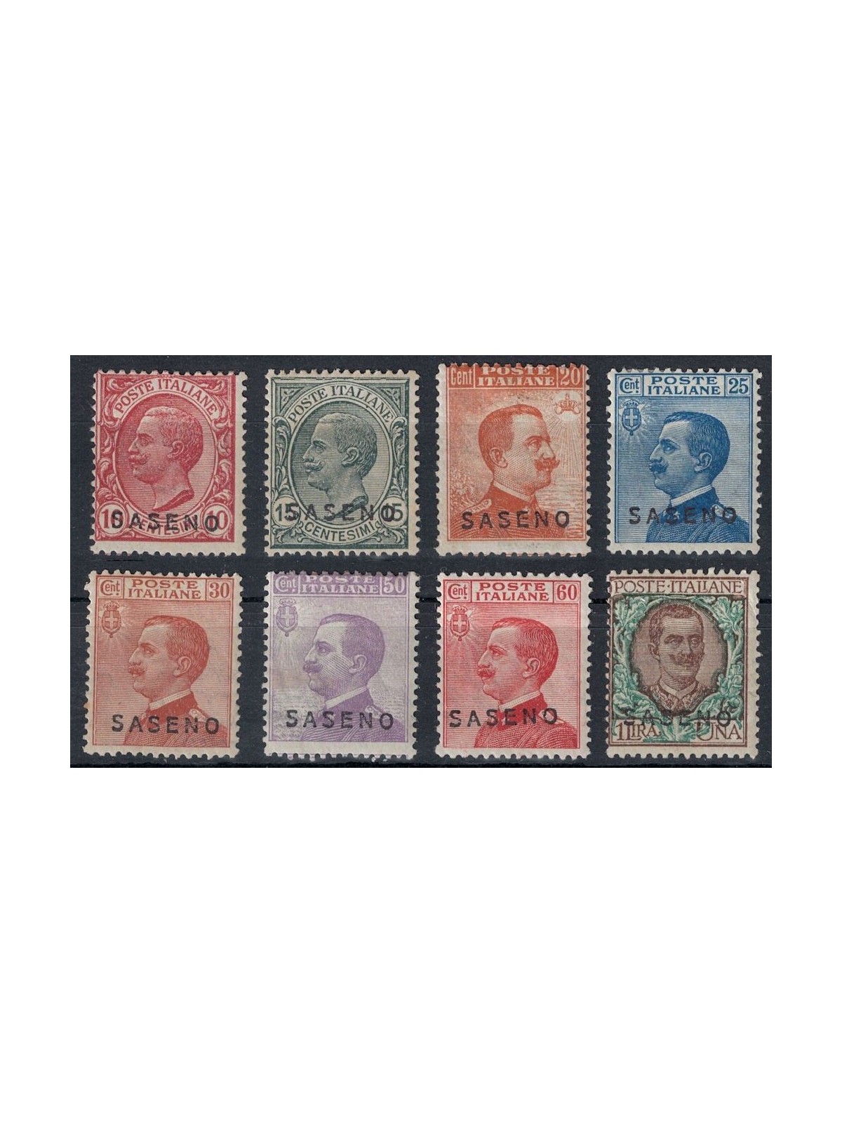 SASENO 1923 Ordinary series 8v MH*