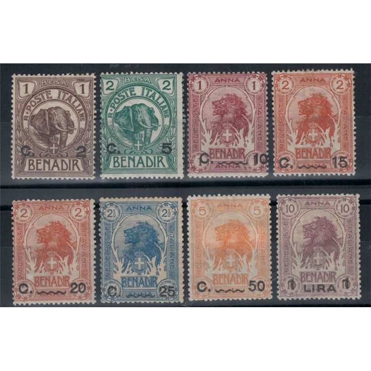ITALIAN SOMALIA 1906-16 Ordinary series 8v MH*