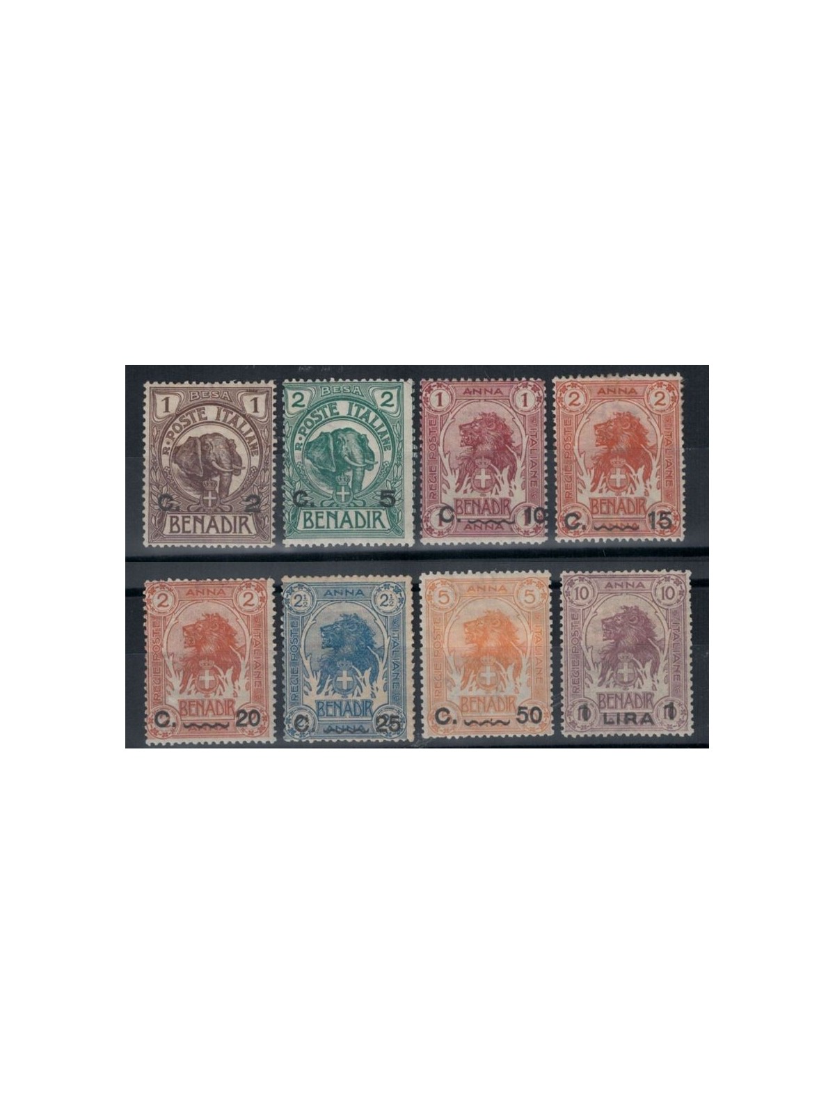 ITALIAN SOMALIA 1906-16 Ordinary series 8v MH*