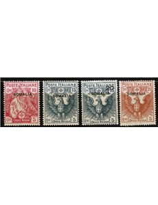 SOMALIA ITALIANA 1916 Croce Rossa 4v MH*