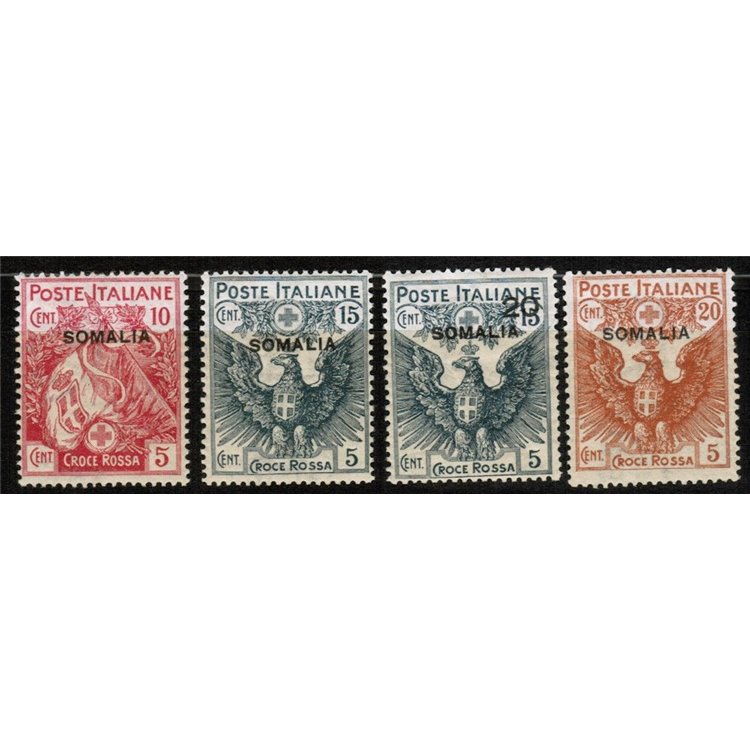 ITALIAN SOMALIA 1916 Red Cross 4v MH*