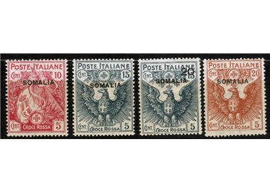 SOMALIA ITALIANA 1916 Croce Rossa 4v MH*