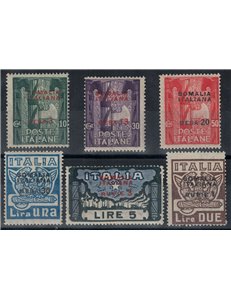 SOMALIA ITALIANA 1923 Marcia su Roma 6v MH*