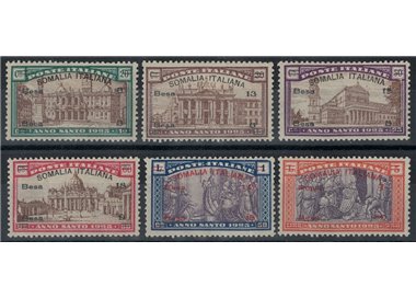 ITALIAN SOMALIA 1925 Holy Year 6v MH*