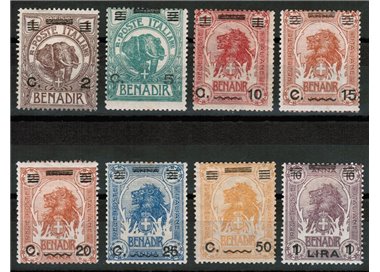 ITALIAN SOMALIA 1926 Ordinary series 8v MH*