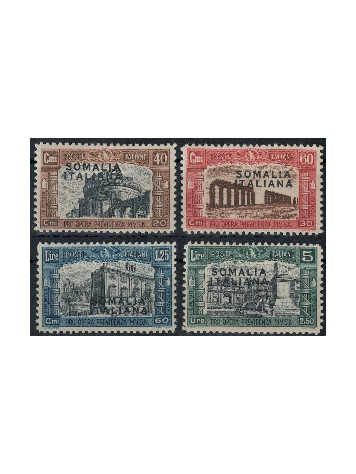 ITALIAN SOMALIA 1927 Militia I 4v MH*