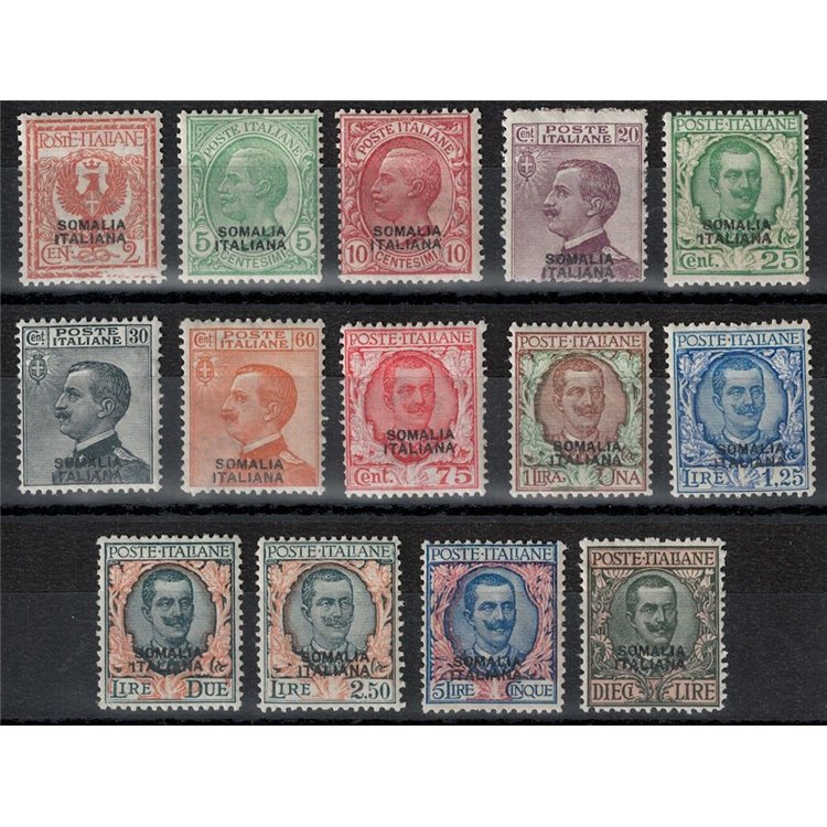 SOMALIA ITALIANA 1926-30 Serie ordinaria 14v MH*