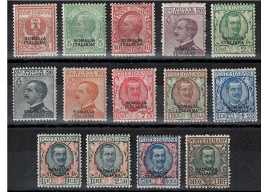 ITALIAN SOMALIA 1926-30 Ordinary series 14v MH*