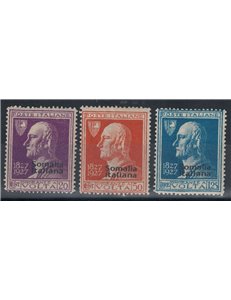 SOMALIA ITALIANA 1927 Alessandro Volta 3v MH*