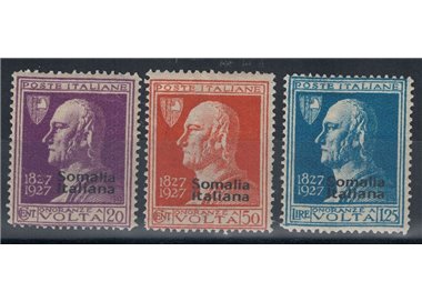 ITALIAN SOMALIA 1927 Alessandro Volta 3v MH*