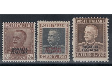 SOMALIA ITALIANA 1928-29 Tipo Parmeggiani 3v MH*