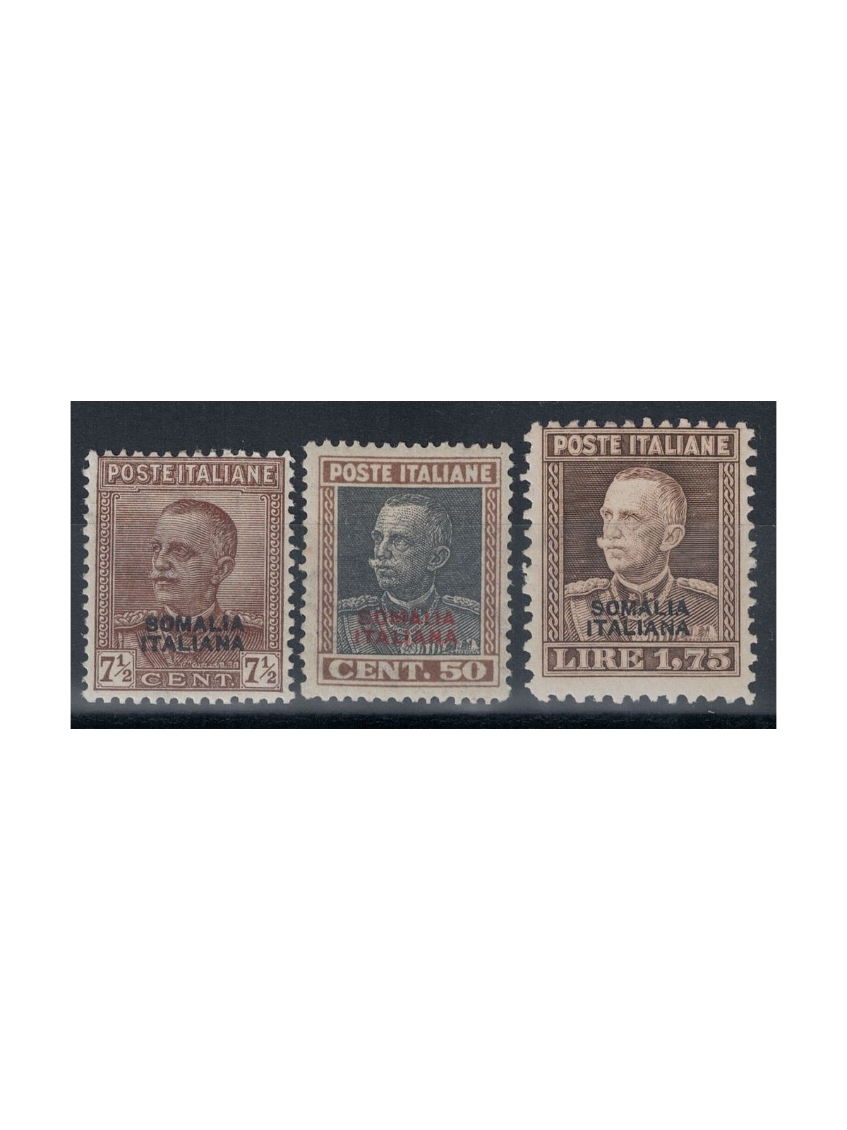ITALIAN SOMALIA 1928-29 Parmeggiani Type 3v MH*