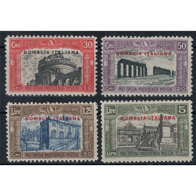 SOMALIA ITALIANA 1929 Milizia II 4v MH*