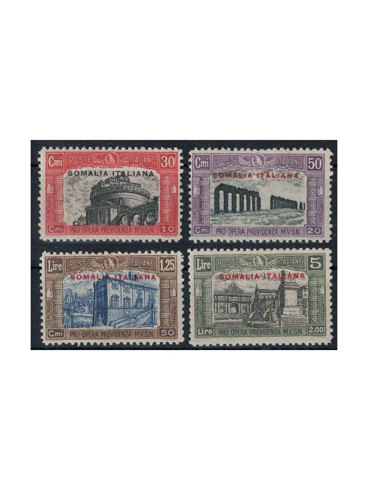 SOMALIA ITALIANA 1929 Milizia II 4v MH*