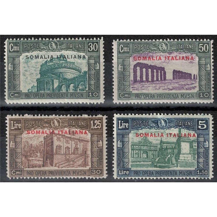 ITALIAN SOMALIA 1930 Militia III 4v MH*