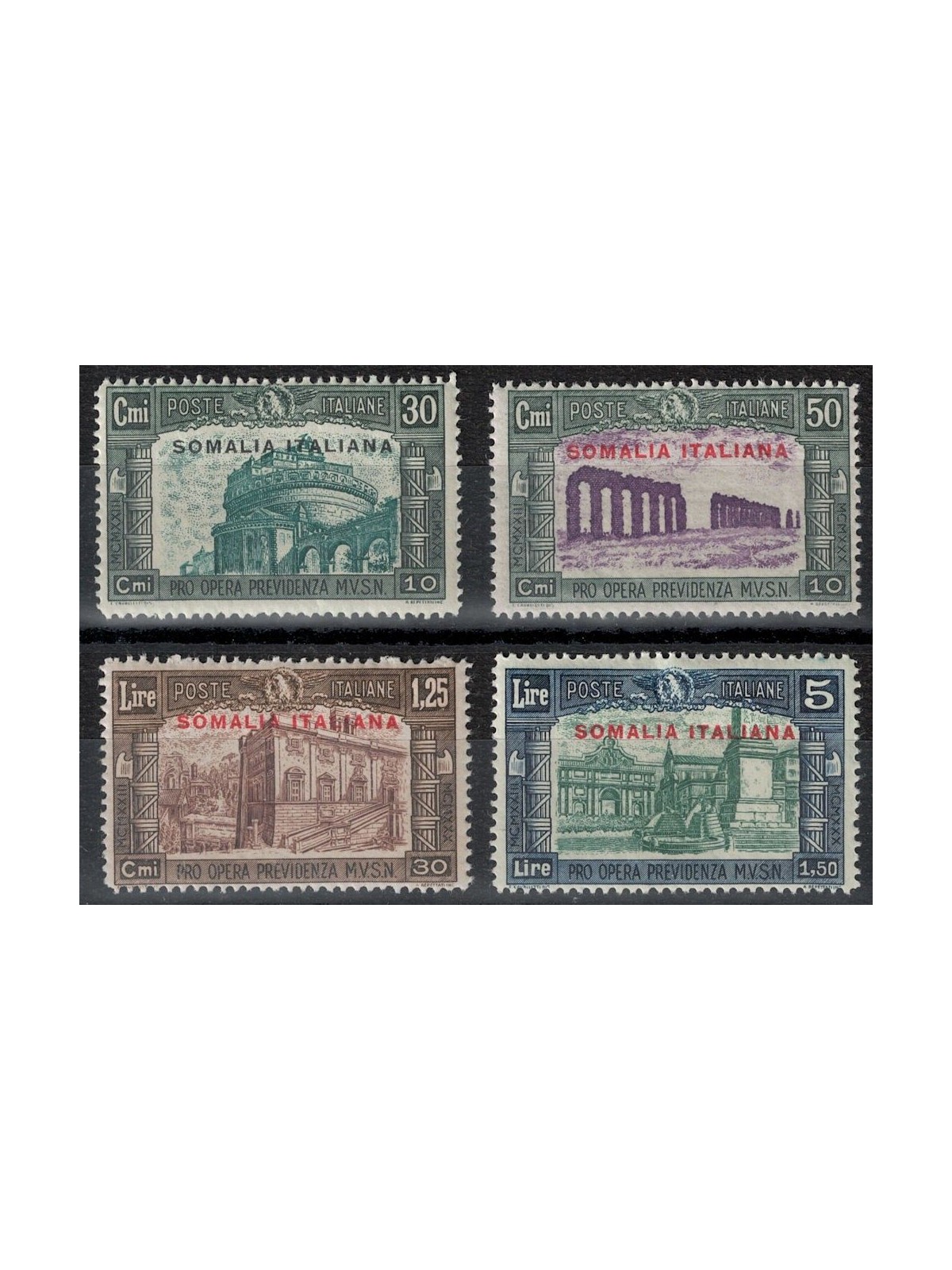 SOMALIA ITALIANA 1930 Milizia III 4v MH*