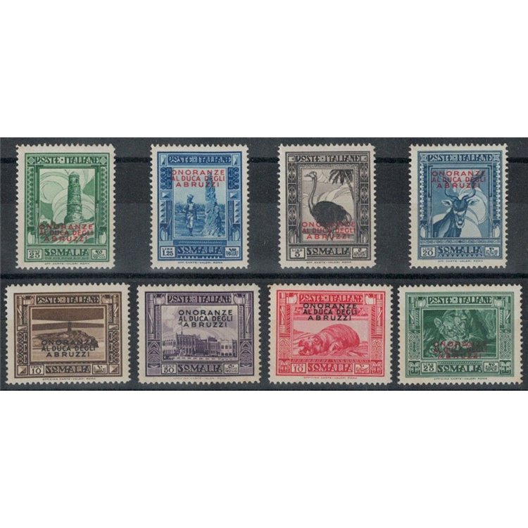 ITALIAN SOMALIA 1934 Honours to the Duke of the Abruzzi 8v MH*