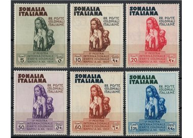 ITALIAN SOMALIA 1934 Colonial Art Exhibition 6v MH*