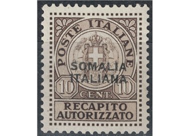 SOMALIA ITALIANA 1941 Recapito autorizzato MH*