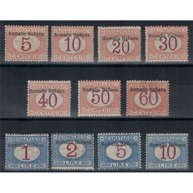 SOMALIA ITALIANA 1909 Segnatasse 11v MH*