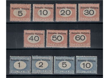 ITALIAN SOMALIA 1926 Tax mark 11v MH*
