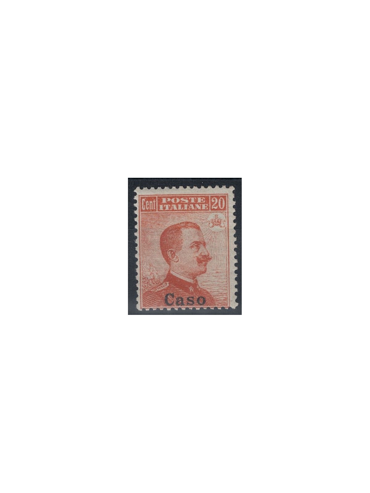 EGEO CASO 1917 20c orange without watermark MH*