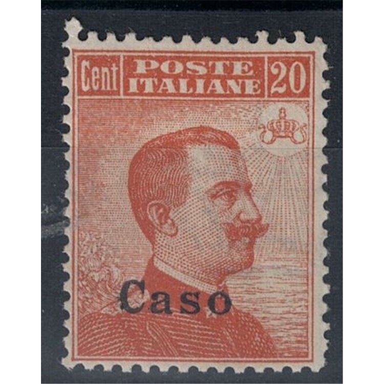 EGEO CASO 1922 20c orange watermark crown MH*
