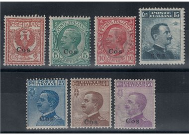 EGEO COO 1912 Ordinary series 7v MH*
