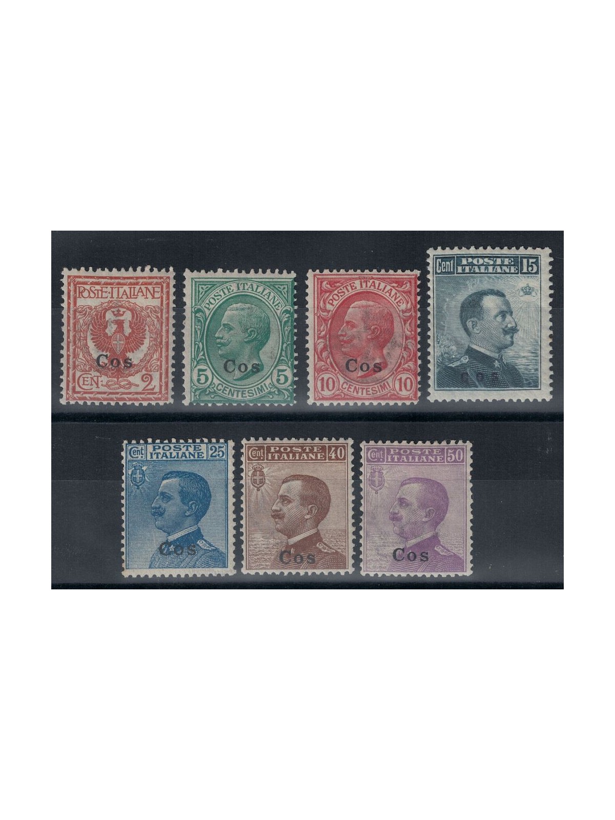 EGEO COO 1912 Ordinary series 7v MH*