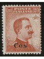 EGEO COO 1922 20c arancio filigrana corona MH*