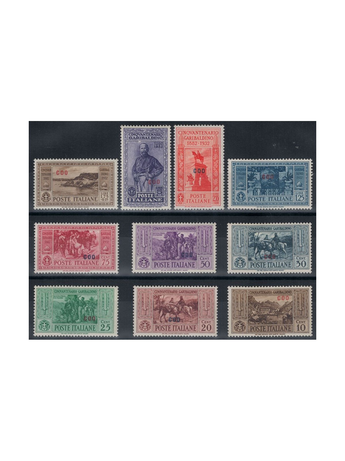 EGEO COO 1932 Giuseppe Garibaldi 10v MH*