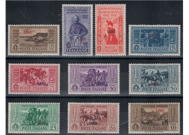 EGEO LERO 1932 Giuseppe Garibaldi 10v MH*