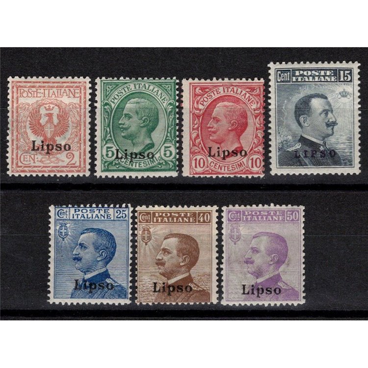 EGEO LIPSO 1912 Ordinary series 7v MH*