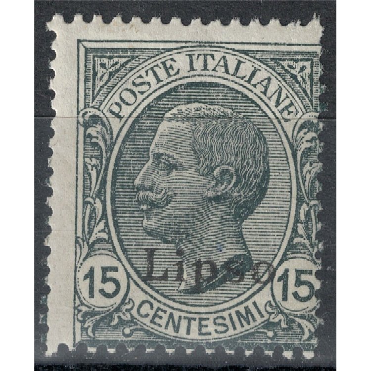 EGEO LIPSO 1921 15c ardesia MH*