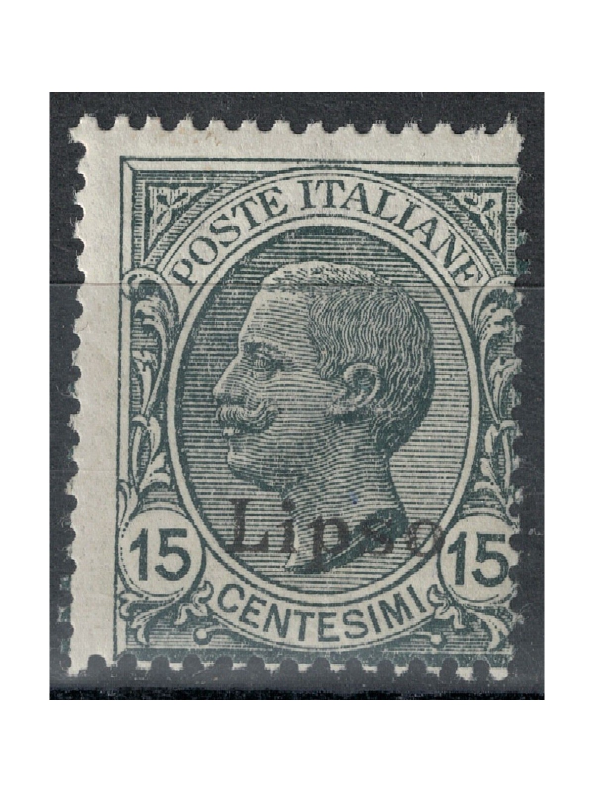 EGEO LIPSO 1921 15c ardesia MH*