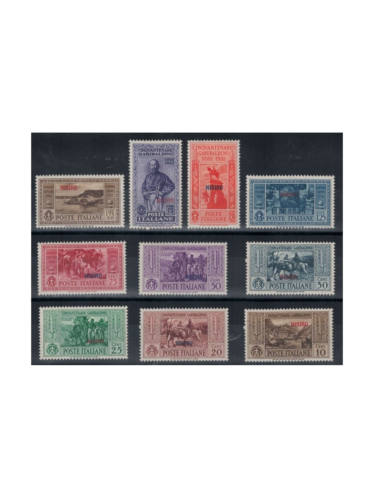 EGEO NISIRO 1932 Giuseppe Garibaldi 10v MH*