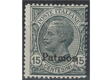 EGEO PATMO 1921 15c slate MH*
