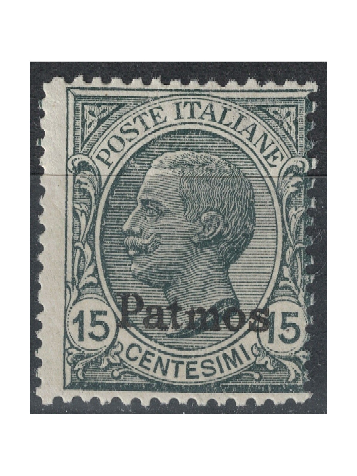EGEO PATMO 1921 15c slate MH*