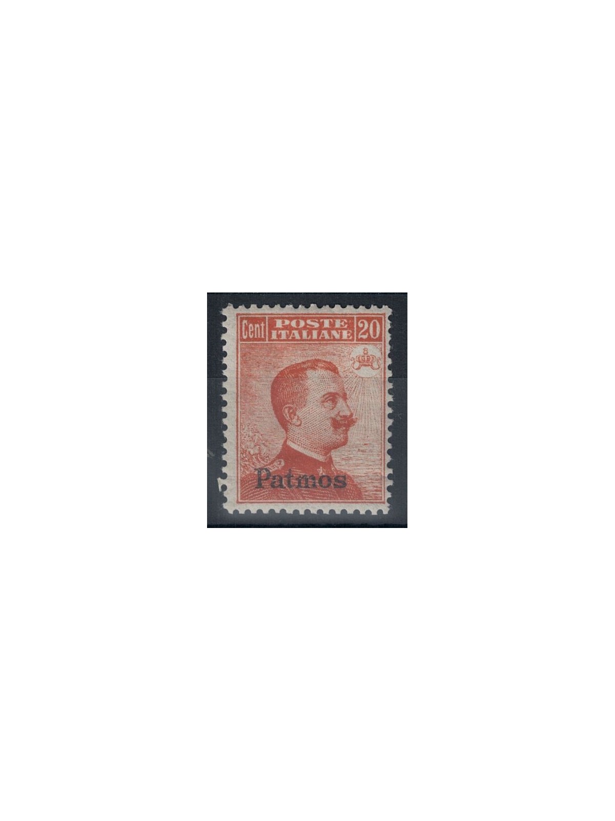 EGEO PATMO 1922 20c arancio filigrana corona MH*