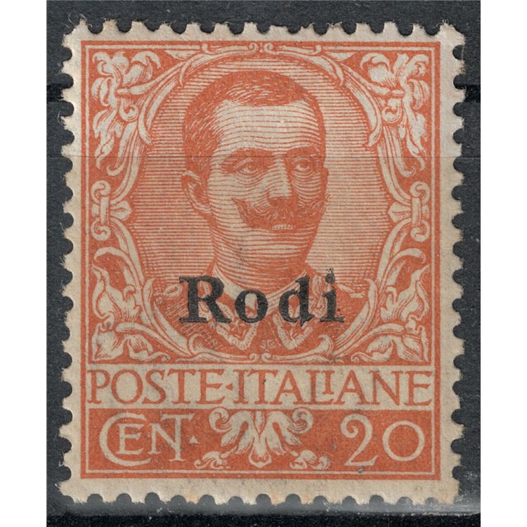 EGEO RODI 1916 20c orange MH*
