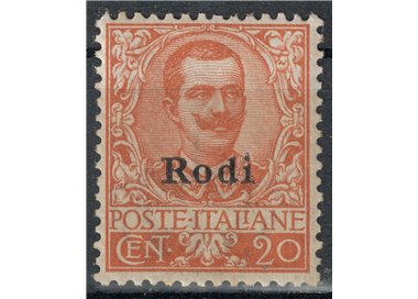 EGEO RODI 1916 20c orange MH*