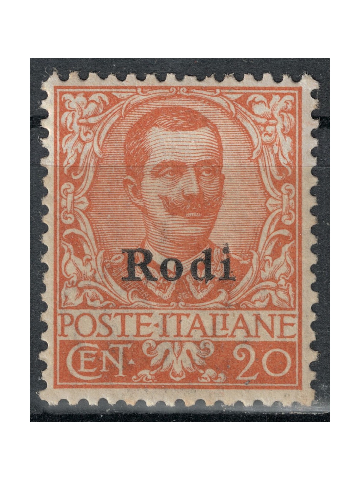 EGEO RODI 1916 20c orange MH*