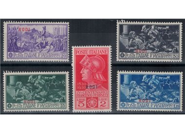 EGEO RODI 1930 Francesco Ferrucci 5v MH*