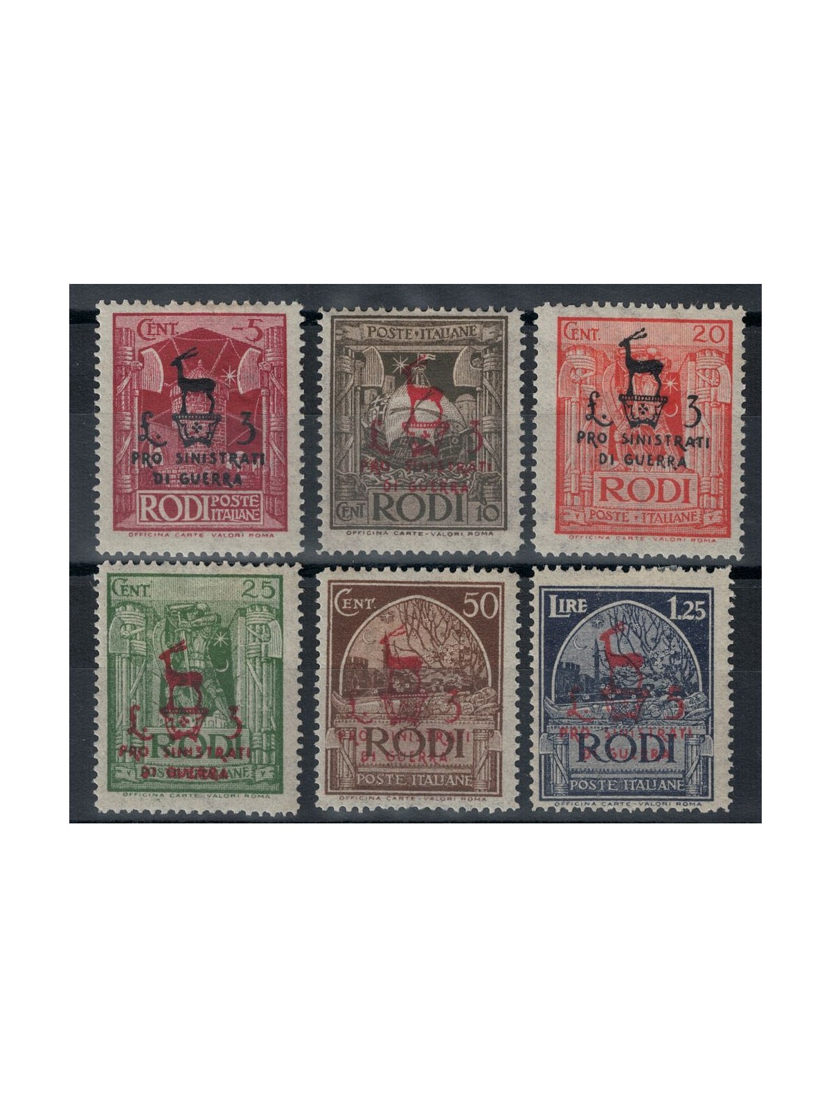 EGEO 1944 War Victims 6v MH*