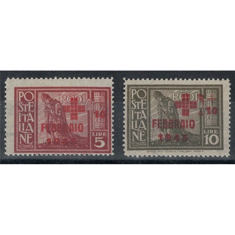 EGEO 1945 Pro Croce Rossa 2v MH*
